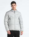 Flying Machine Solid Hooded Puffer Jacket