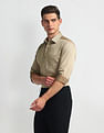 Arrow Solid Dobby Regular Fit Shirt