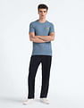 Flying Machine Back Graphic Cotton T-Shirt