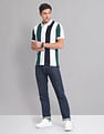 AD by Arvind Vertical Stripe COOL-IT Real Deal Polo Shirt