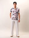 U.S. Polo Assn. Denim Co. Abstract Printed Pure Cotton Polo Shirt