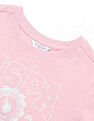 U.S. Polo Assn. Kids Girls Foil Print Relaxed Fit T-Shirt