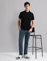 AD by Arvind Slim Fit Mercerised Polo Shirt