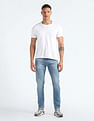 Flying Machine Slash Slim Tapered Fit Mid Rise Jeans