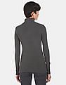 U.S. Polo Assn. Women High Neck Patterned Knit Sweater