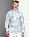 Calvin Klein Cotton Twill Plaid Shirt