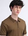 Flying Machine Solid Regular Cotton Polo Shirt