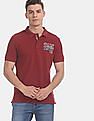 U.S. Polo Assn. Denim Co. Red Solid Pique Polo Shirt
