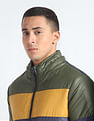 Flying Machine Detachable Hood Colour Block Jacket