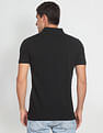 Arrow Sports Horizontal Stripe Compact Cotton Polo Shirt