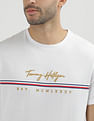 Tommy Hilfiger Brand Embroidered Cotton T-Shirt