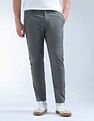 Flying Machine Mid Rise Slash Slim Tapered Fit Trouser