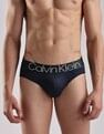 Calvin Klein Underwear Mid Rise Solid Navy Briefs