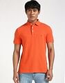 Tommy Hilfiger Solid Slim-Fit Cotton Polo Shirt
