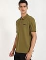 Calvin Klein Jeans Solid Slim-Fit Cotton Polo T-Shirt