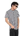 Flying Machine Mandarin Collar Cotton Shirt