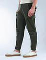 Flying Machine Solid Relaxed Fit Knitted Joggers
