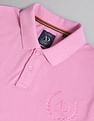 AD by Arvind Embroidered Logo Cotton Polo Shirt