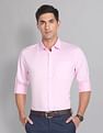 AD by Arvind Pure Cotton Solid Sateen Shirt