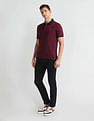 Arrow Sports Tipped Collar Solid Polo Shirt