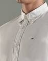 Tommy Hilfiger Solid Regular Fit Cotton Shirt