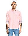 U.S. Polo Assn. Rounded Cuff Solid Casual Shirt