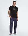Calvin Klein Mixed Print Stencil Logo T-Shirt