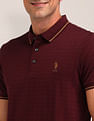 U.S. Polo Assn. Textured Slim Fit Polo Shirt