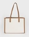 Tommy Hilfiger Solid Brown Pu Tote Bag