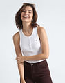 Tommy Hilfiger Essential Button Placket Ribbed Tank T-Shirt