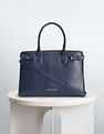 U.S. Polo Assn. Women Brand Stripe Structured Handbag