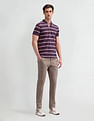 Arrow Sport Horizontal Striped Regular Polo Shirt
