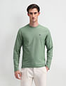 Arrow Sport Round Neck Textured T-Shirt