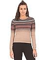 Aeropostale Fair Isle Pattern Round Neck Sweater