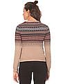 Aeropostale Fair Isle Pattern Round Neck Sweater