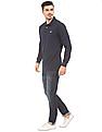 Aeropostale Long Sleeve Pique Polo Shirt