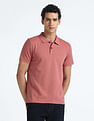 Flying Machine Horizontal Stripe Cotton Polo Shirt