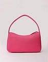 Tommy Hilfiger Solid Pink Pu Shoulder Bag