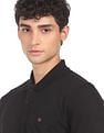AD by Arvind Cotton Solid Polo Shirt