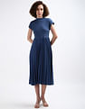 Tommy Hilfiger Ribbed Mock Neck Midi Dress