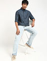 Tommy Hilfiger Checked Regular Fit Plain Woven Shirt