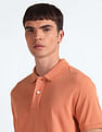 Flying Machine Solid Cotton Polo Shirt