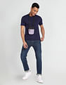 Flying Machine Slim Tapered Fit Dark Wash Jeans