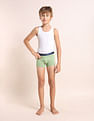 USPA Innerwear Boys Mid Rise Cotton Spandex Trunks - Pack Of 3