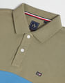 Arrow Sports Panelled Colour Block Polo Shirt