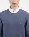 Tommy Hilfiger Oval Structure Crew Neck Sweater
