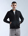 Flying Machine Hooded Solid Sweatshirt