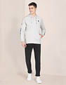 U.S. Polo Assn. Hooded Full Zip Heathered Sweatshirt