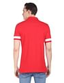 AD by Arvind Cotton Colour Block Polo Shirt