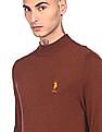 U.S. Polo Assn. High Neck Solid Sweater